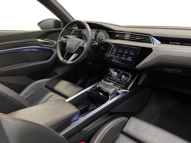 Audi e-tron 50 quattro S-Line 71 kWh I Black Edition I Panoramadak I Stoelverwarming I Memory I Adaptive Cruise I 360 Camera I Dodehoekdetectie I
