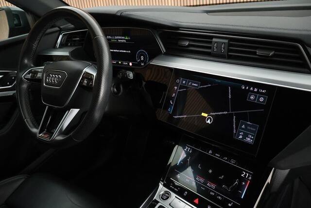 Audi e-tron 55 quattro 408pk S edition 95 kWh Trekhaak 360Camera Leder Memory Stoelverwarming Virtual Cockpit Navigatie