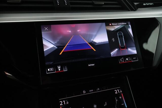 Audi e-tron 55 quattro 408pk S edition 95 kWh Trekhaak 360Camera Leder Memory Stoelverwarming Virtual Cockpit Navigatie