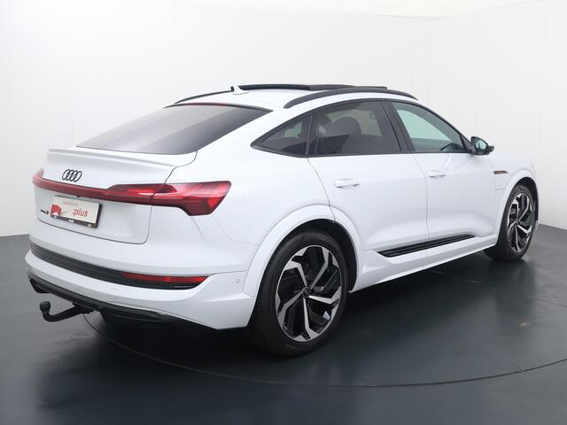 Audi e-tron Sportback S quattro 95 kWh | 503 PK | SoH 100% | Trekhaak | Panoramadak | Top View 360° | Head-up display | Luchtvering |