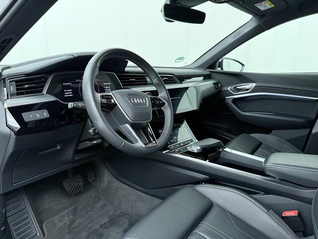 Audi e-tron Sportback S quattro 95 kWh | 503 PK | SoH 100% | Trekhaak | Panoramadak | Top View 360° | Head-up display | Luchtvering |