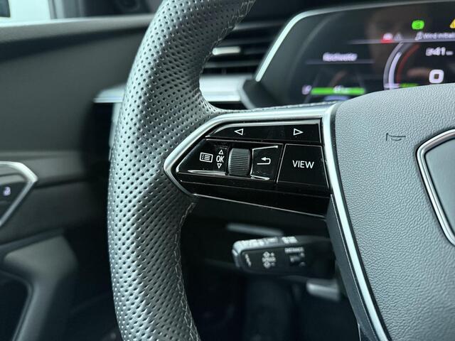 Audi e-tron Sportback S quattro 95 kWh | 503 PK | SoH 100% | Trekhaak | Panoramadak | Top View 360° | Head-up display | Luchtvering |