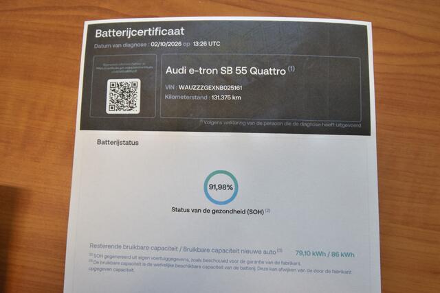 Audi e-tron Sportback 55 quattro S edition 95 kWh , LUCHTVERING , TREKHAAK , LEDER BEKL , LED KOPL , PDC V+A , LMV21 , – foto 4