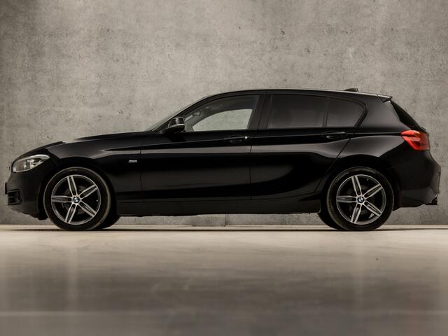 BMW 1-SERIE 118i Sportline Automaat (NAVIGATIE, CLIMATE, M SPORT STUUR, GETINT GLAS, SPORTSTOELEN, PARKEERSENSOREN, CRUISE, LED KOPLAMPEN, TREKHAAK, NIEUWE APK, NIEUWSTAAT)