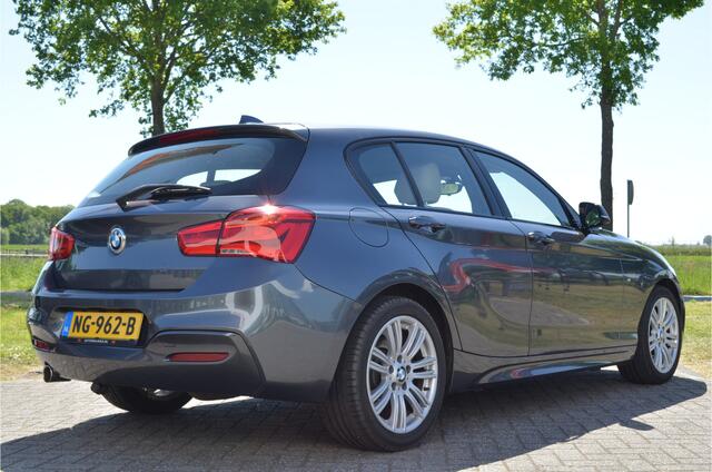 BMW 1-SERIE 118d M-Sport High Executive NL auto | Leer | Groot navi | Stoelverwarming | Trekhaak afneembaar | LED koplampen