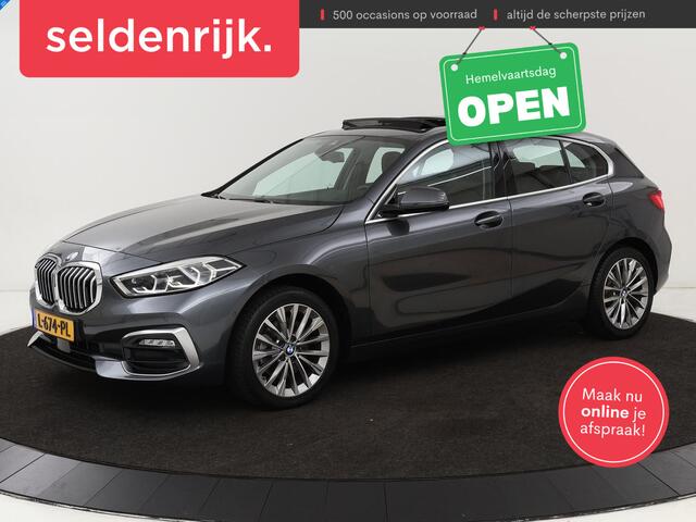 BMW 1-SERIE 118i Business Edition | Luxury Line | Panoramadak | Leder | Stoel & stuurverwarming | Camera | Carplay | Full LED | Live Cockpit | Navigatie | HiFi System | Parkeerhulp | Climate control