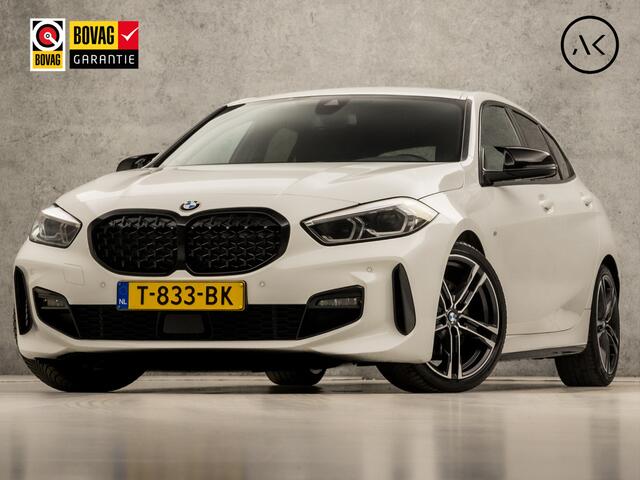 BMW 1-SERIE 118i M Sport Automaat (APPLE CARPLAY, M PAKKET, STUUR/STOELVERWARMING, SFEERVERLICHTING, SPORTSTOELEN, GETINT GLAS, CRUISE, NIEUWE APK, NIEUWSTAAT)