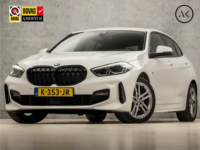 BMW 1-SERIE 118i M Sport High Executive Automaat (APPLE CARPLAY, M PAKKET, GROOT NAVI, LEDER, STOELVERWARMING, SPORTSTOELEN, LANE ASSIST, CRUISE, DAB+, NIEUWSTAAT)