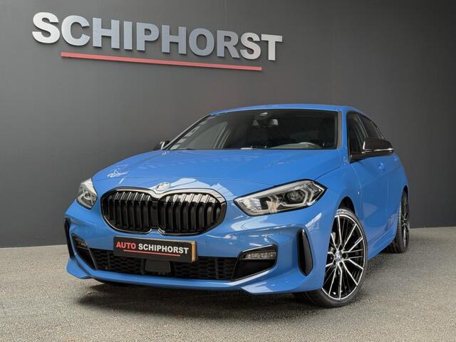 BMW 1-SERIE 118i M-Sport vol Leer 19 inch Bovag garantie Apple Carplay Misano bleu