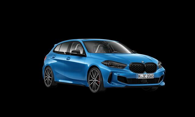 BMW 1-SERIE M135i xDrive | Live Cockpit | Panorama | Leder | Memory | H&K | Head-Up | Camera | 19"LM | Misano Blau