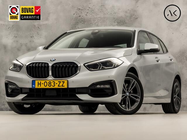 BMW 1-SERIE 118i Sport Automaat (VIRTUAL COCKPIT, DEALER ONDERHOUDEN, NAP, APPLE CARPLAY, GROOT NAVI, LEDER, SPORTSTOELEN, PARKEERSENSOREN, CRUISE, NIEUWSTAAT)