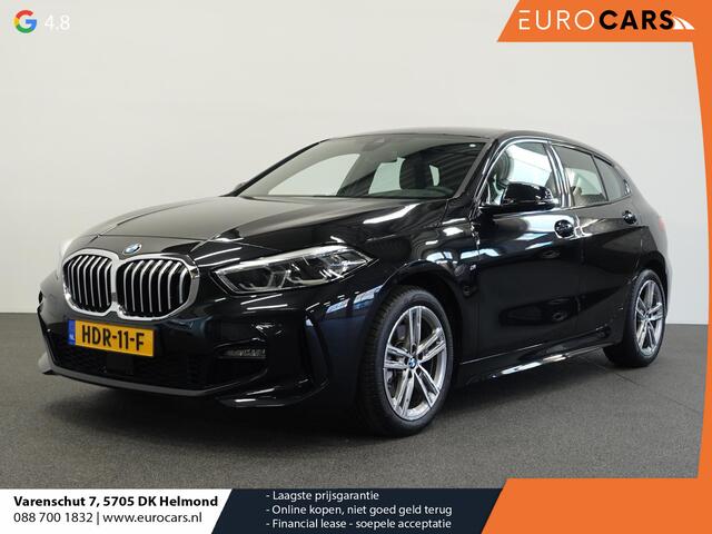 BMW 1-SERIE 118i M-Sport Automaat Digitale Cockpit Climate control Stoel verwarming LED Sfeer verlichting Lichtmetalen velgen Navigatie Apple carplay/ Android auto Parkeersensoren