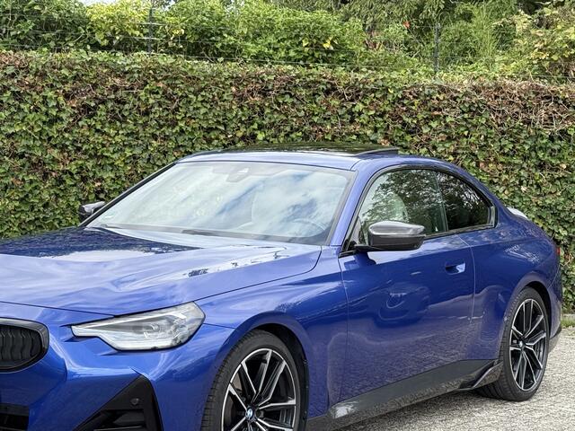 BMW 2-SERIE Coupé 220i High Exe | M-Sport | 19" | Carbon M-Perf. | Schuif/-Kanteldak | 360 Cam | Memory Stoel.