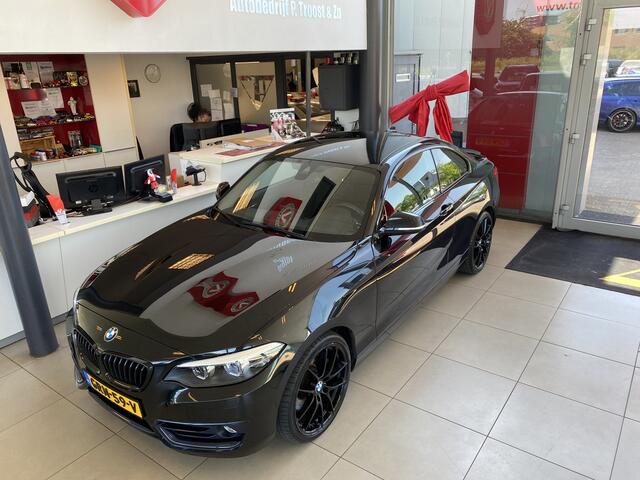 BMW 2-SERIE Coupé 230i High Executive,Automaat,Navigatie,Parkeerassistent,Spraakbediening,Elektrischbedienbarestoelen met Geheugen&Stoelverwarming,Keyless,Sensoren V&A,19 Inch Lmv