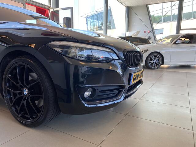 BMW 2-SERIE Coupé 230i High Executive,Automaat,Navigatie,Parkeerassistent,Spraakbediening,Elektrischbedienbarestoelen met Geheugen&Stoelverwarming,Keyless,Sensoren V&A,19 Inch Lmv