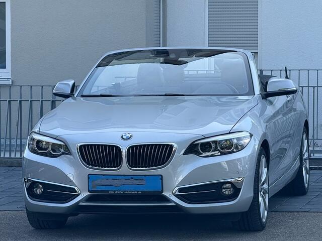 BMW 2-SERIE Cabrio 220iA LUXURY ** ADAPT. LED, LEDER, NAVI, VERW. STUUR CAMERA, 18-inch LMV ** UNFALLFREI - Slechts 36.000km. ** ** INFORMEER OOK NAAR ONZE AANTREKKELIJKE FINANCIAL-LEASE TARIEVEN **
