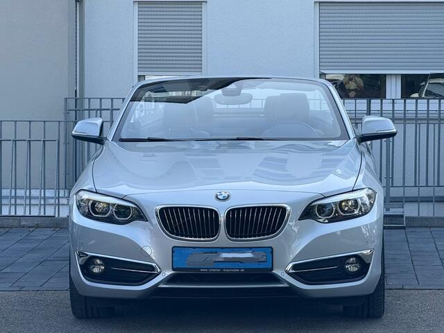 BMW 2-SERIE Cabrio 220iA LUXURY ** ADAPT. LED, LEDER, NAVI, VERW. STUUR CAMERA, 18-inch LMV ** UNFALLFREI - Slechts 36.000km. ** ** INFORMEER OOK NAAR ONZE AANTREKKELIJKE FINANCIAL-LEASE TARIEVEN **