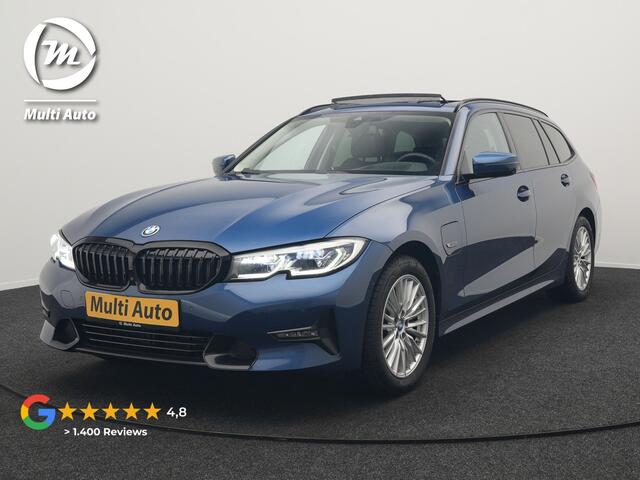 BMW 3-SERIE Touring 320e Sportline Plug In Hybrid 204pk Dealer O.H PHEV | Trekhaak Af Fabriek | Panodak | Laser LED | Head Up | 360 Camera | Lederen Sportstoelen Verwarmd | Keyless | Navigatie | Blis | Virtual | DAB |