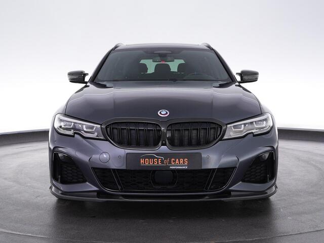 BMW 3-SERIE Touring M340i xDrive High Executive |M-sport|dealer onderhouden|Concaver 19"|carbon splitterset|panoramadak|Harman & Kardon|HUD|memory|360 camera|M-sportstoelen|Apple Carplay|blind spot|