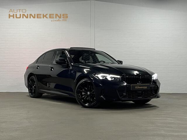 BMW 3-SERIE 330e M-pakket | Adapt. cruise | Open dak | Trekhaak | Head-up | Stoelverwarming | Sfeerverlichting | Carplay | Leder