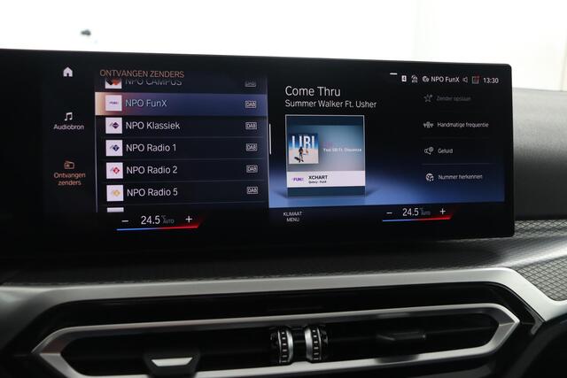 BMW 3-SERIE 320e BMW 320e Sedan M Sport | Glazen Schuif-/kanteldak | Trekhaak Elektrisch | Harman Kardon | Active Cruise Control | Stoelverwarming | 19" M Dubbelspaak | Lentevoordeel