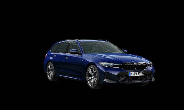 BMW 3-SERIE Touring 330e xDrive M Sport , M stoelen, pano, 19", tr.haak, keyless, carbon, memory, LED-kopl.