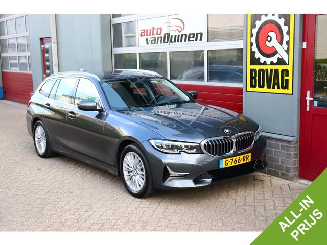 BMW 3-SERIE Touring 330i High Executive Edition O.a: Voll. Leder, Pdc, Led, Carplay, Elktr. achterklep, Sportstoelen, Etc.. Rijklaar! All-in prijs!