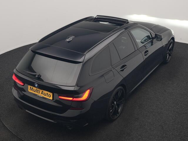 BMW 3-SERIE Touring 320e M Sport PHEV Dealer O.H. | Trekhaak Af Fabriek | Panodak | Adaptive Cruise | Laser LED | Camera | Alcantara Sportstoelen Verwarmd | Sfeerverlichting | Keyless | Blis | Apple Carplay | Navigatie | DAB | Plug In Hybrid