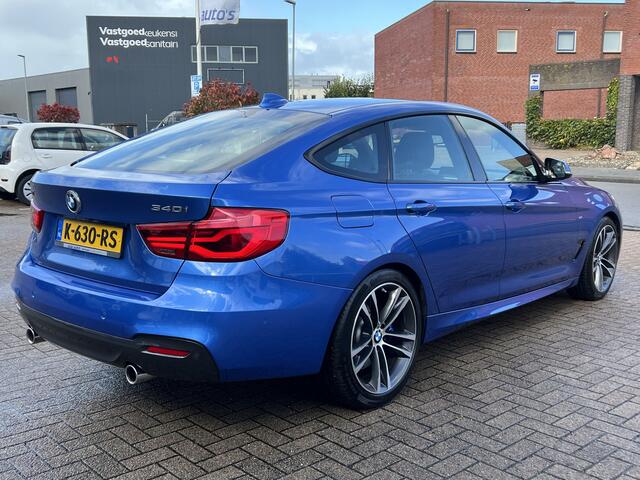 BMW 3-SERIE GT Gran Turismo 340i M-Sport High Executive Trekhaak Camera Head Up Harman Kardon Adaptive Led Elek.Sportstoelen Zwart Leder Estoril Blauw M Kleur 6-Cilinder B58 LCI