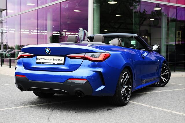 BMW 4-SERIE Cabrio 420i High Executive M Sport Automaat / Stoelverwarming / Leder / Stuurwielverwarming / Harman Kardon / Comfort Access / 18" LMV
