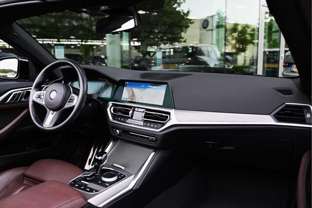 BMW 4-SERIE Cabrio 420i High Executive M Sport Automaat / Stoelverwarming / Leder / Stuurwielverwarming / Harman Kardon / Comfort Access / 18" LMV