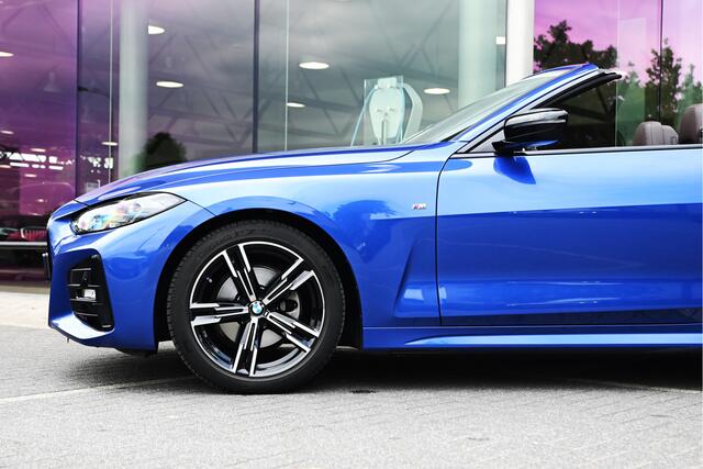 BMW 4-SERIE Cabrio 420i High Executive M Sport Automaat / Stoelverwarming / Leder / Stuurwielverwarming / Harman Kardon / Comfort Access / 18" LMV