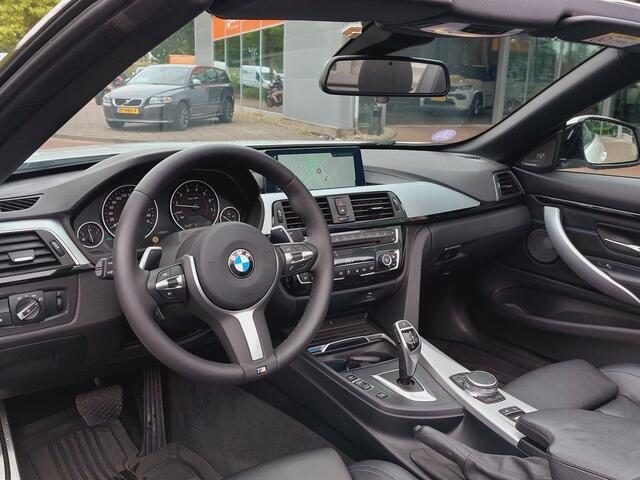 BMW 4-SERIE Cabrio 420i 184pk Automaat High Executive M-Sport | Navi | Harman-Kardon Sound | Clima | Cruise | Leder+Elek.Verstel | Led Koplampen | Keyless Entry | Stoel+Stuur+Nekverwarming | Pdc V+A | 20''lm
