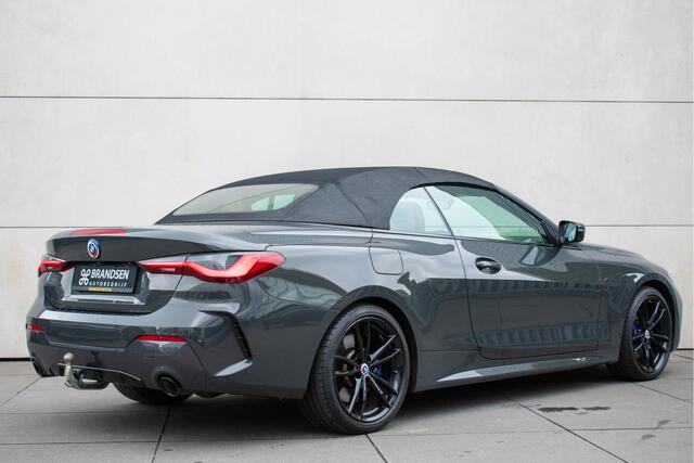 BMW 4-SERIE Cabrio 430i High Executive M-Sport -H&K-19"- Keyless-Nekverw.-Trekhaak-Stuur/Stoelverw-Dravitegrau-