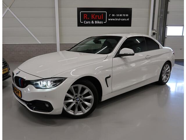 BMW 4-SERIE Cabrio 420i Sportline Leer Nekverwarming Sportstoelen Zeer nette auto Boekjes aanwezig Harman/Kardon PDC Lage kilometerstand Stuurwiel verwarmd Airco-ecc Cruise control LED Bluetooth Sportline