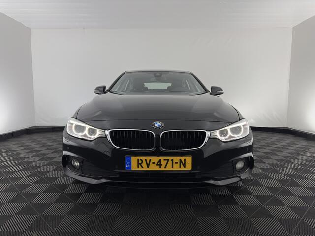 BMW 4-SERIE Gran Coupé 420d Centennial High Executive (INCL-BTW) Aut. *NAVI-FULLMAP | FULL-LEATHER | HEATED- COMFORTSEATS | ECC | BI-XENON | KEYLESS | MEMORY-PACK | PDC | 18'' ALU*