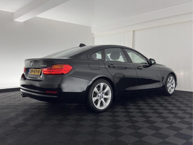 BMW 4-SERIE Gran Coupé 420d Centennial High Executive (INCL-BTW) Aut. *NAVI-FULLMAP | FULL-LEATHER | HEATED- COMFORTSEATS | ECC | BI-XENON | KEYLESS | MEMORY-PACK | PDC | 18'' ALU*