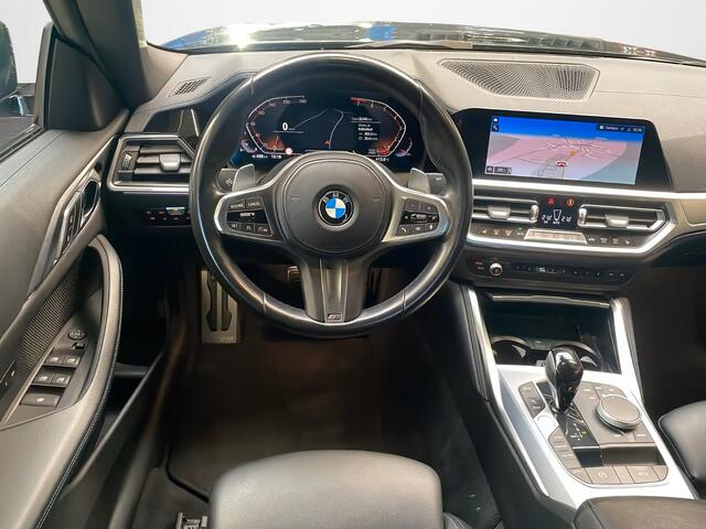 BMW 4-SERIE Cabrio 420iA M-SPORT ** LED, NAVI+, LEDER, MEMORY, ALARM, AMBIENTE, 18-inch LMV ** 1e EIG - UNFALLFREI ** ** INFORMEER OOK NAAR ONZE AANTREKKELIJKE FINANCIAL-LEASE TARIEVEN **