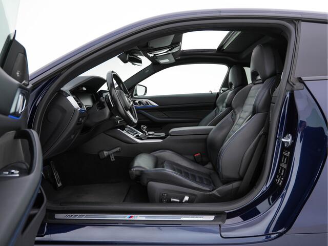 BMW 4-SERIE Coupé M440i xDrive High Executive Aut. *PANO | HEAD-UP | LASER-LED | ADAPTIVE-CRUISE | LUXURY-LEATHER | TOP-VIEW | HARMAN/KARDON | BLINDSPOT | KEYLESS | HEATED-SPORTSEATS | DAB+ | DIGI-COCKPIT | SHIFT-PADDLES | 19''ALU | TOWB