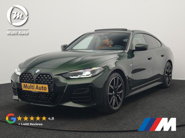 BMW 4-SERIE Coupé 430i M Sport 245pk Dealer O.H Sanremo Green | Panodak | Lederen Competition Stoelen Memory & Verwarmd | Adaptive Onderstel | 360 Camera | Harman & Kardon | 19" L.M | Carbon | Apple Carplay | Navigatie | Blis | Virtual | DAB |