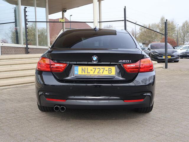 BMW 4-SERIE Gran Coupé 420i AUT8 M-SPORT H.E. + 19 INCH | LEDER | SPORTSTOELEN | STOELVERW.
