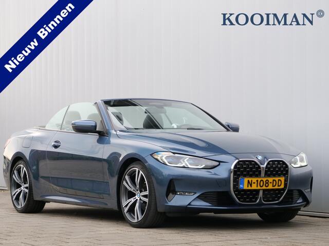 BMW 4-SERIE Cabrio 420i High Executive 184 Pk Automaat Navi / DAB / Apple Carplay / Leer / HUD / Windscherm / Nekverwarming