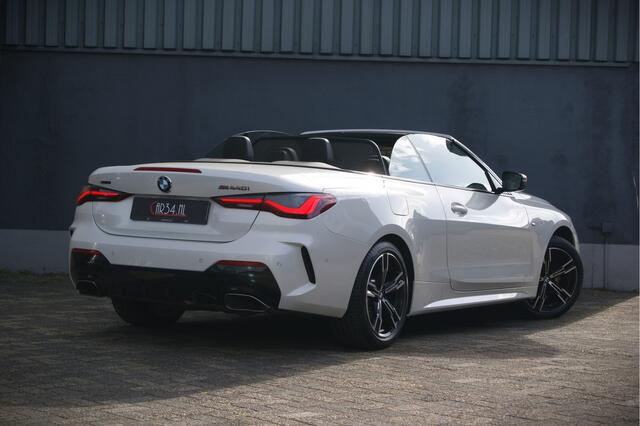 BMW 4-SERIE Cabrio M440i xDrive 374PK High Ex. ACC/Nekverw./Stuurwielverw./Harman-Kardon/Memory/Wegkl-Trhk