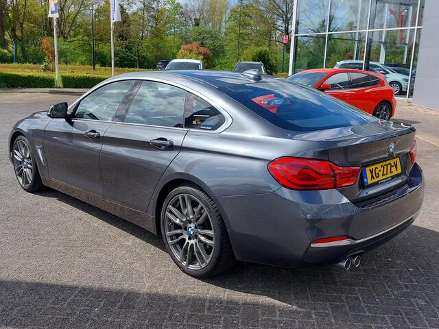 BMW 4-SERIE Gran Coupé 420i 184pk Automaat High Executive | Navi | Clima | Cruise | Led Koplampen | Leder+Sportstoel | Stoelverwarming V+A | Dodehoek+Rijstrooksensor | Pdc V+A+Assist+Camera | 18''lm | Trekhaak