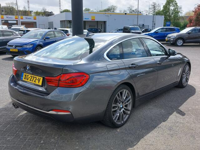 BMW 4-SERIE Gran Coupé 420i 184pk Automaat High Executive | Navi | Clima | Cruise | Led Koplampen | Leder+Sportstoel | Stoelverwarming V+A | Dodehoek+Rijstrooksensor | Pdc V+A+Assist+Camera | 18''lm | Trekhaak