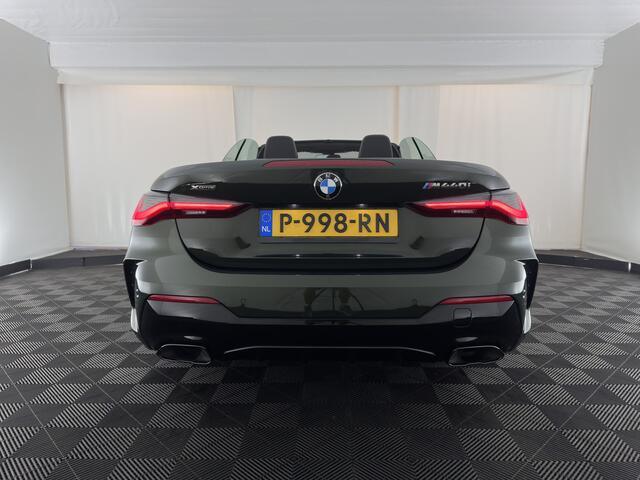 BMW 4-SERIE Cabrio M440i xDrive High Executive (INCL-BTW) *HEAD-UP | LEATHER | LASER-LED | MEMORY-PACK | DIGI-COCKPIT | KEYLESS | HIFI-SOUND | SHIFTPADDLES | CAMERA | DAB | NAVI-FULLMAP | AMBIENT-LIGHT | TOWBAR | 19''ALU*