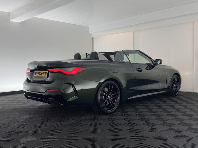 BMW 4-SERIE Cabrio M440i xDrive High Executive (INCL-BTW) *HEAD-UP | LEATHER | LASER-LED | MEMORY-PACK | DIGI-COCKPIT | KEYLESS | HIFI-SOUND | SHIFTPADDLES | CAMERA | DAB | NAVI-FULLMAP | AMBIENT-LIGHT | TOWBAR | 19''ALU*