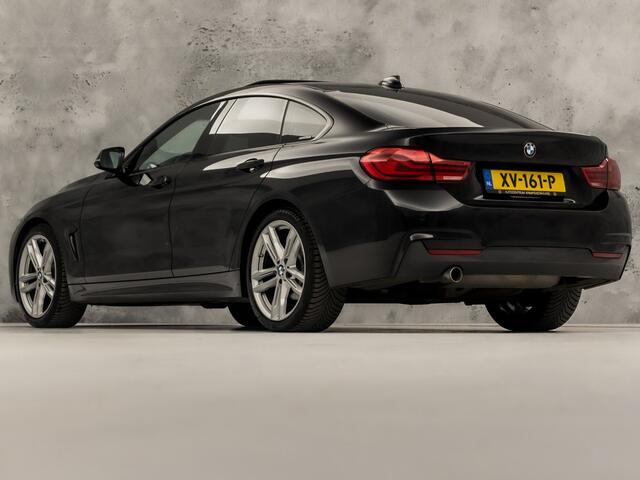 BMW 4-SERIE Gran Coupé 418i M Sport Automaat (SCHUIFDAK, M PAKKET, GROOT NAVI, HARMAN/KARDON, STOELVERWARMING, GETINT GLAS, SPORTSTOELEN, PARKEERSENSOREN, NIEUWE APK, NIEUWSTAAT)