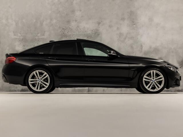 BMW 4-SERIE Gran Coupé 418i M Sport Automaat (SCHUIFDAK, M PAKKET, GROOT NAVI, HARMAN/KARDON, STOELVERWARMING, GETINT GLAS, SPORTSTOELEN, PARKEERSENSOREN, NIEUWE APK, NIEUWSTAAT)