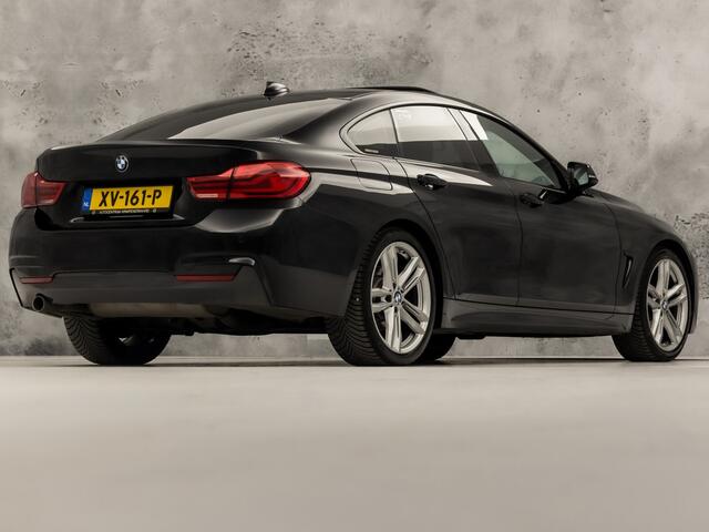 BMW 4-SERIE Gran Coupé 418i M Sport Automaat (SCHUIFDAK, M PAKKET, GROOT NAVI, HARMAN/KARDON, STOELVERWARMING, GETINT GLAS, SPORTSTOELEN, PARKEERSENSOREN, NIEUWE APK, NIEUWSTAAT)